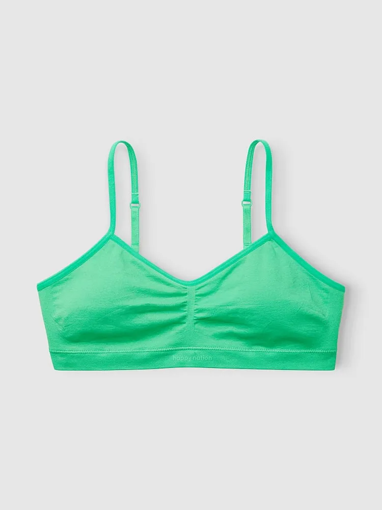 Seamless Ruched Sports Bra