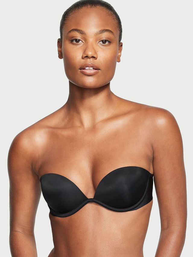  Victorias Secret Sexy Illusions Uplift Strapless Push Up  Bra, Padded Bra, Adjustable Straps, Smoothing Bra, Strapless Push Up Bras  For Women, Beige