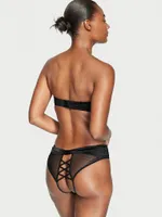 Bow-Back Open Lace-Up Cheeky Panty