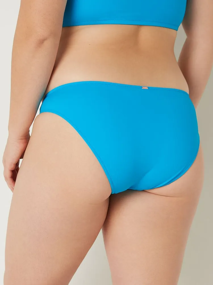 Ruched-Front Bikini Bottom