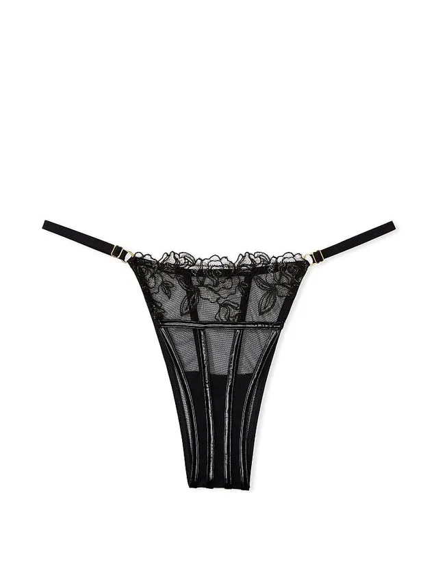 Panic Panties Mid-Rise Lace Thong