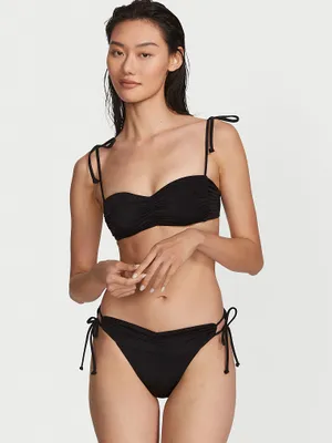 Ruched Shine Bralette Bikini Top
