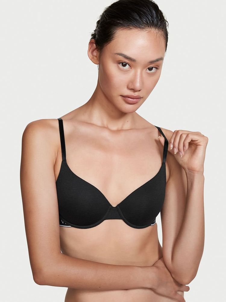 Lightly Lined Pointelle Demi Bra