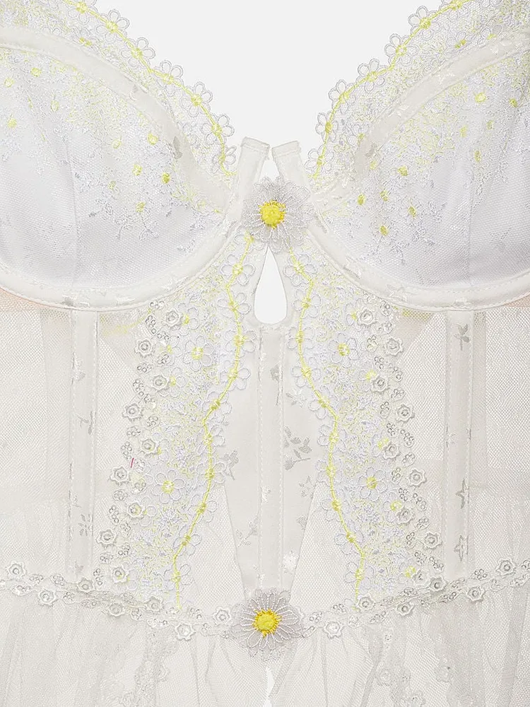 For Love & Lemons 3D Daisy Bustier