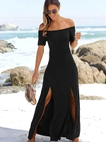 Off-Shoulder Maxi Dress