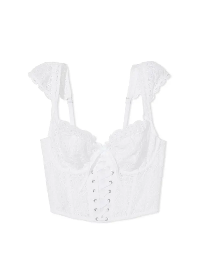 Dream Angels Eyelet Lace Unlined Corset Top