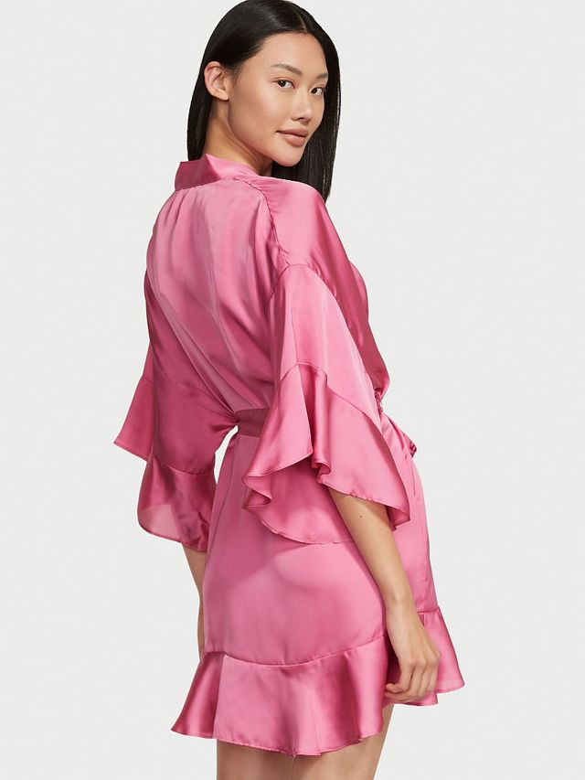 majs Køre ud cyklus Victoria's Secret Flounce Satin Robe | Shop Midtown