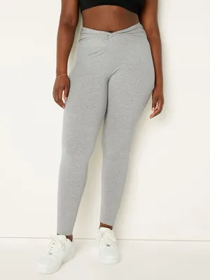 Cotton Twist-Waist Leggings