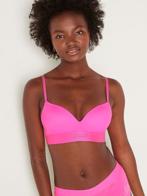 pink wireless bra