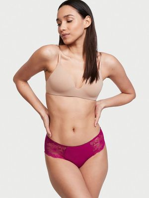 No-Show Floral Lace Hiphugger Panty