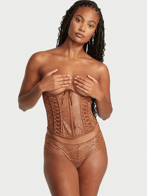 Open Cup Lace Corset Top