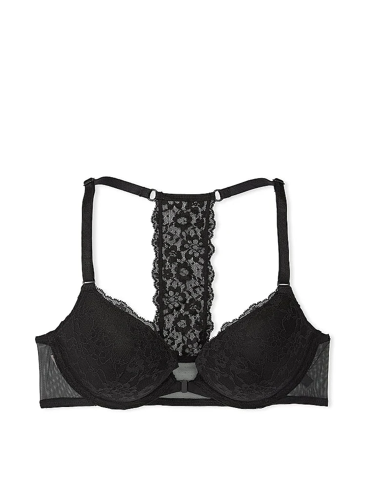 Sexy Tee Posey Lace Front-Close Push-Up Bra