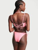 Gingham Brazilian String Bikini Bottom