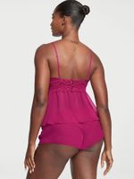 Stretch Lace & Satin Cami Set