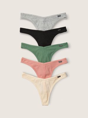 5-Pack Cotton Thong Underwear