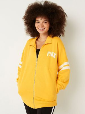 Fleece Oversized Zip-Up Sweatshirt