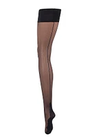 Plain Top Back Seam Hold Ups