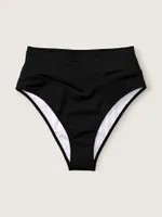 V Crossover High-Waist Bikini Bottom