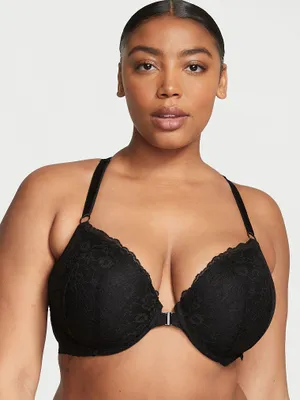 Sexy Tee Fleur Noir Lace Lightly Lined Demi Bra