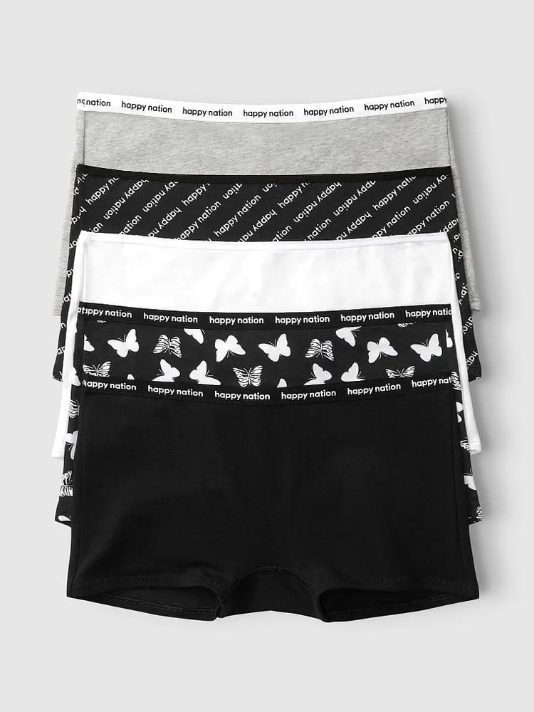 5-Pack Cotton Shortie Underwear