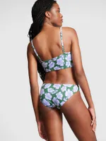 Ruched-Front Bikini Bottom