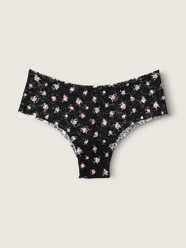 Victoria's Secret No-show Shimmer Thong Panty - Lipstick VS Hearts