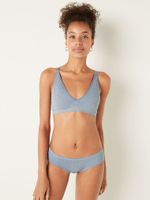 Soft Seamless Pointelle Lightly Lined Bralette