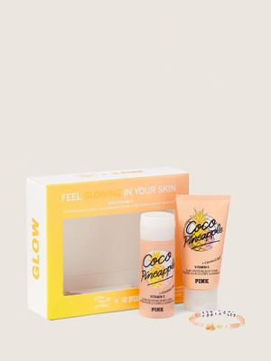 Little Words Project® x PINK Coco Pineapple Body Care Box with Bracelet 