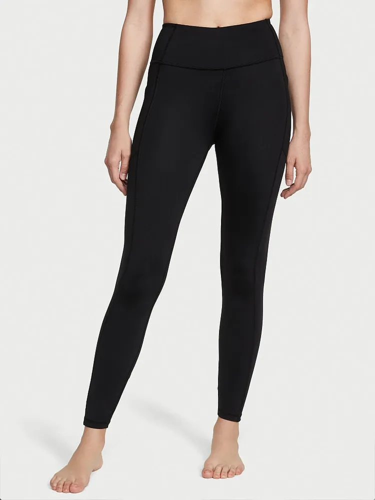 Essential High-Rise Lace-Up Back Leggings