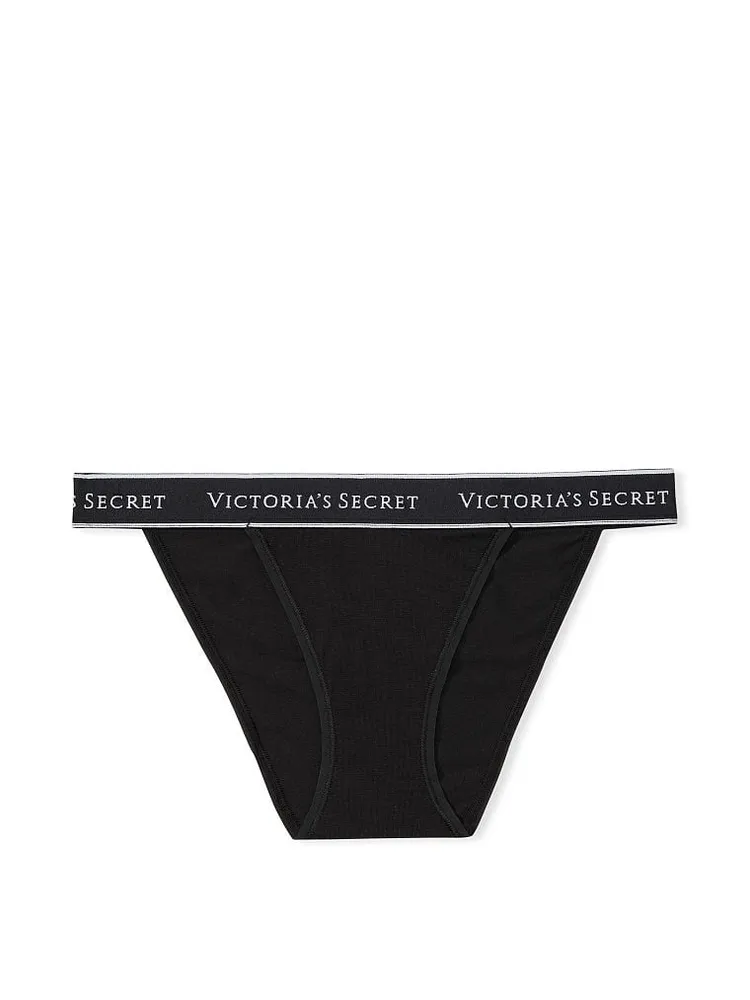 Victoria's Secret Logo Cotton Tanga Panty