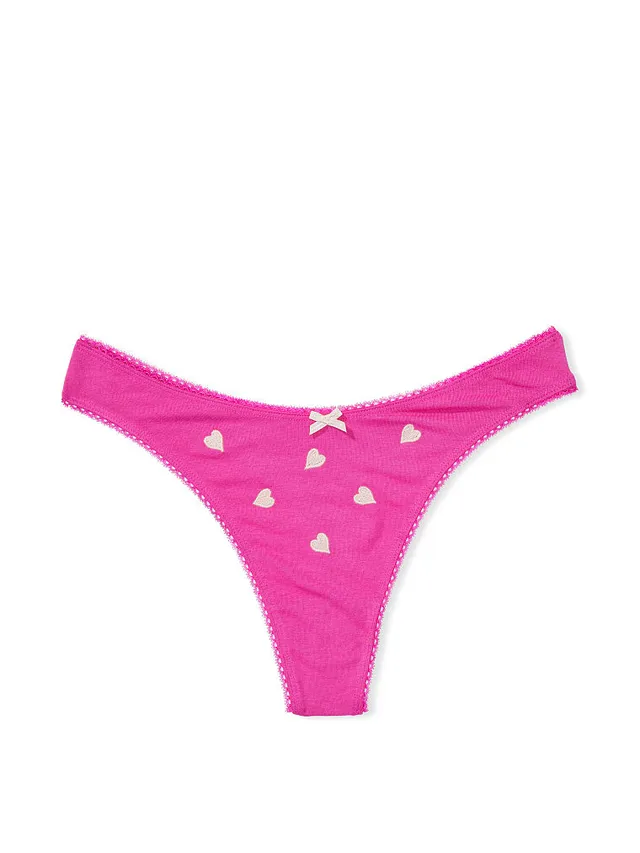 Buy Victoria's Secret Stretch Cotton High-Leg Scoop Thong Panty Online in  Kuwait City