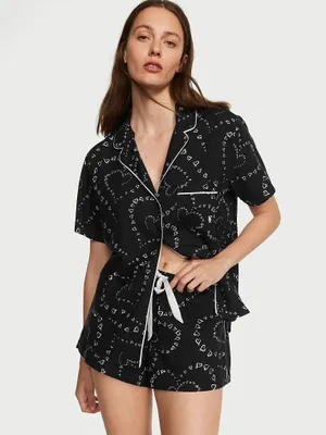 Flannel Short Pajama Set