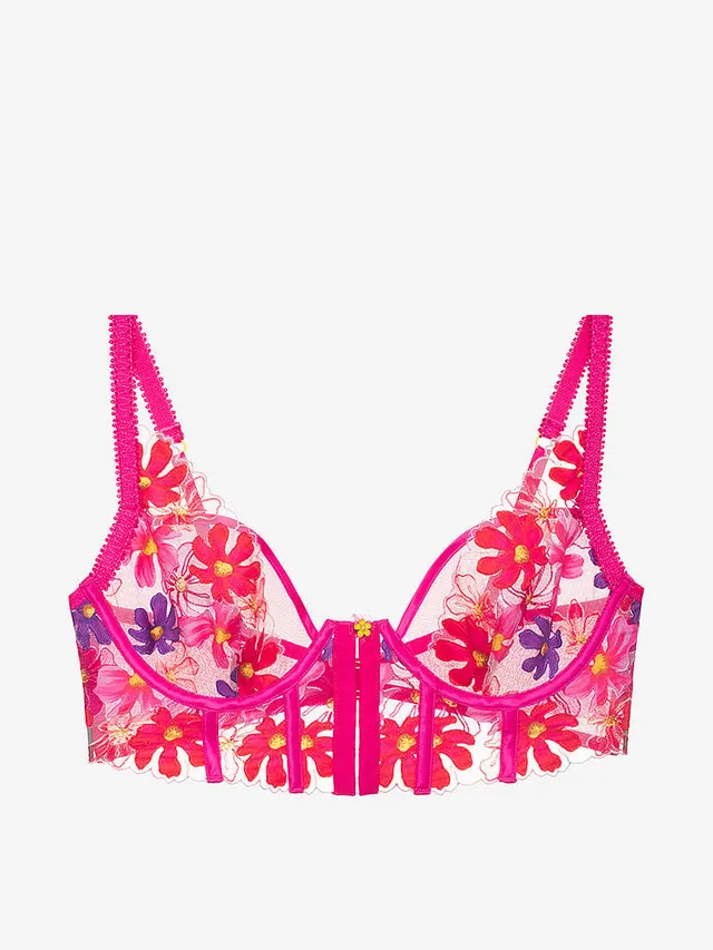 Anemone floral lace bralette - Gem