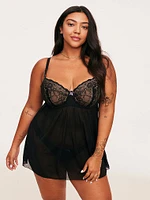 Ella Balconette Babydoll  & Panty Set