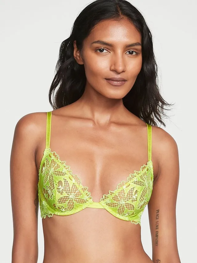 Vs Ziggy Floral Embroidery Unlined Demi Bra