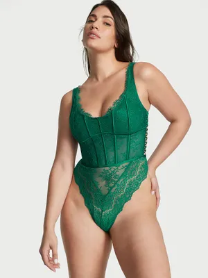 Vintage Lace Corset Teddy