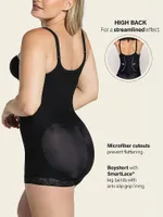 Firm Compression Open Bust Body Shaper Boyshorts