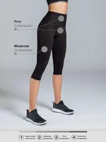 Moderate Compression High-Waist Capri Leggings