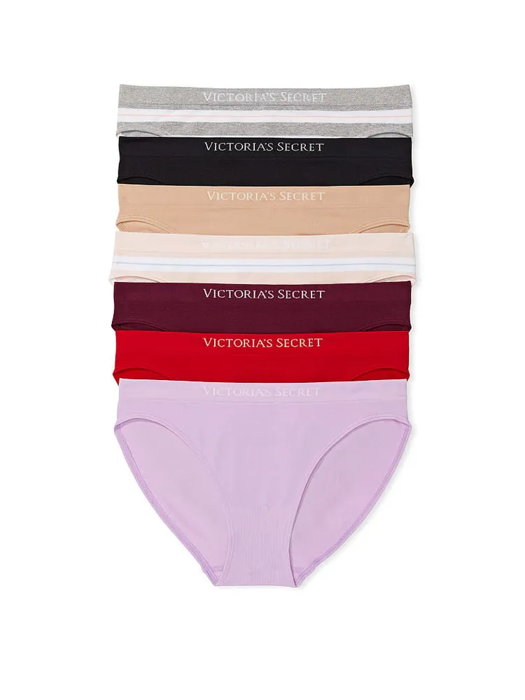 Buy Victoria's Secret Seamless Bikini Panty Pack, Underwear for