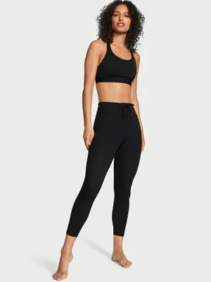 Essential High-Rise Lace-Up Leggings
