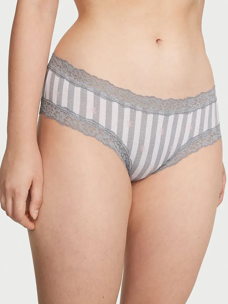 Cotton Lace-Waist Cheeky Panty