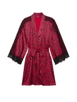 Luxe Satin Lace Inset Robe