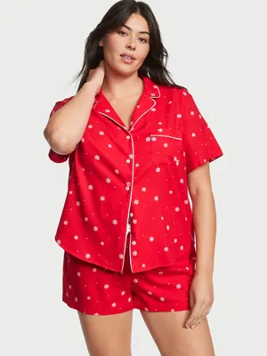 Flannel Short Pajama Set
