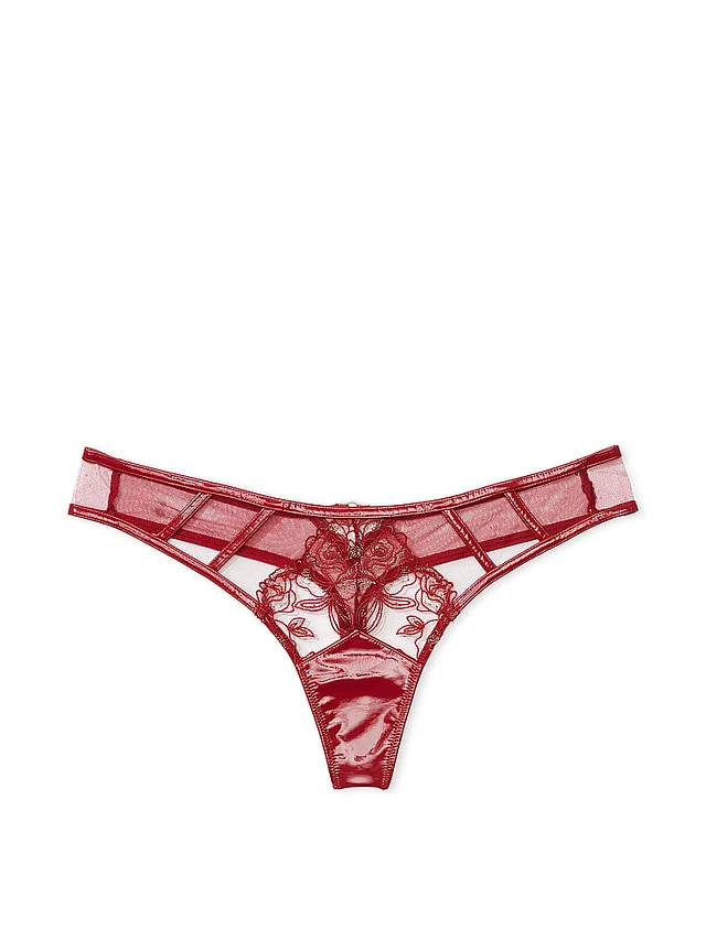 Women Embroidery Low Waist T Pants Thong Open Crotch Ladies Lace Up Barely  There Panties for Women Boy Short, Red, One Size : : Clothing,  Shoes & Accessories