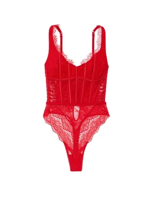 Vintage Lace Corset Teddy