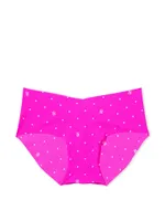 No-Show Heart Mesh-Back Hiphugger Panty