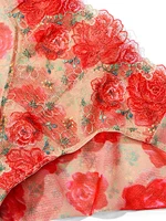Floral Embroidery Cheekini Panty