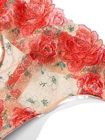 Strawberry Embroidery Thong Panty