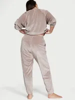 Velour Ribbed Lounge Pants