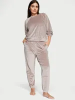 Velour Ribbed Lounge Pants